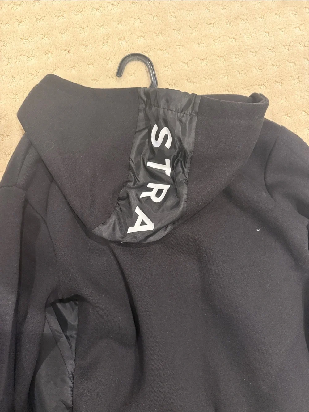 Kids Black Hooded Jacket & Pants Set